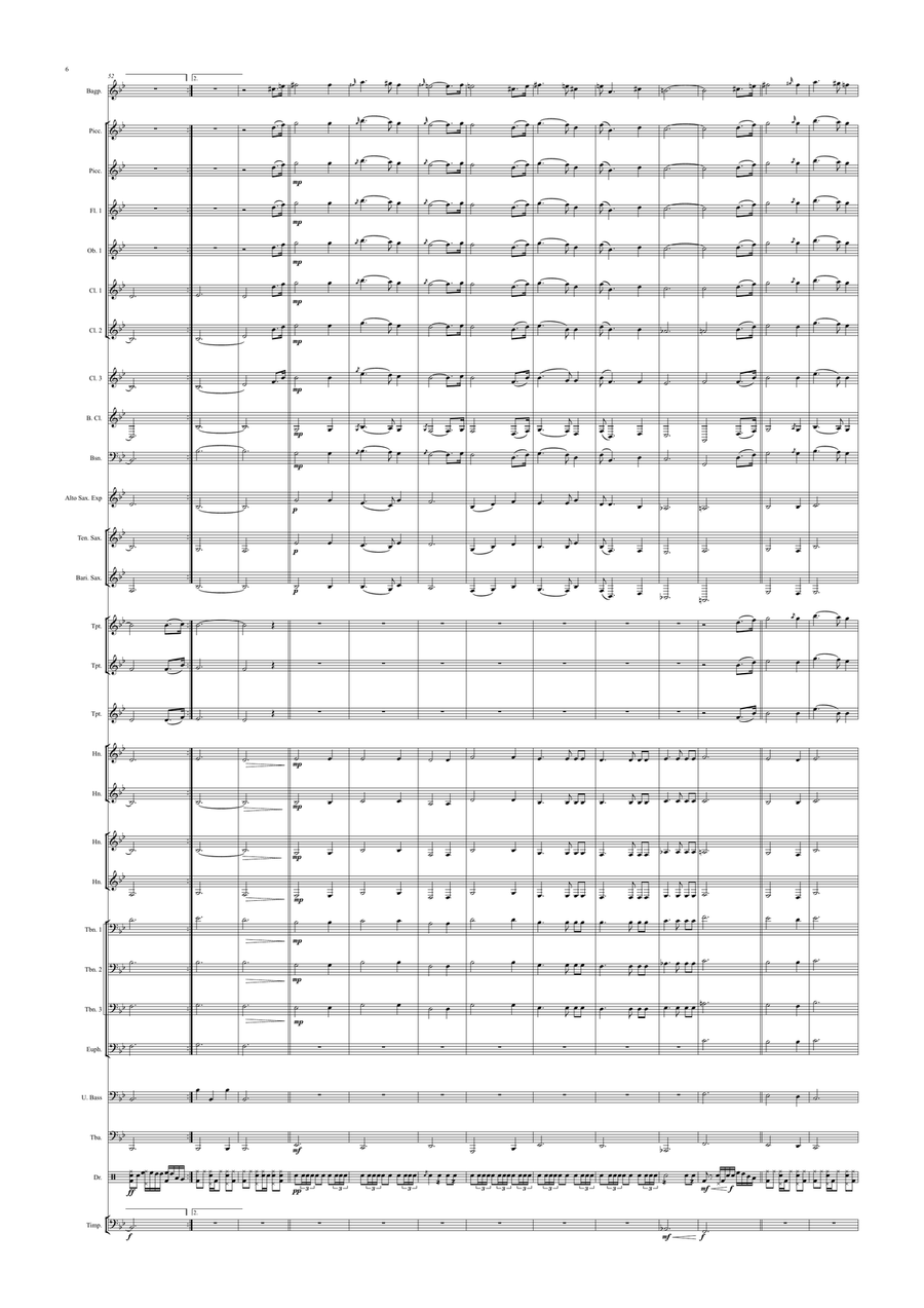 Hector the Hero Concert Band scores gallery preview page 6