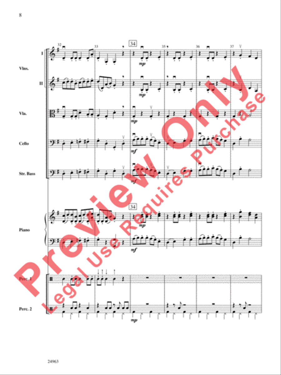 Zydeco Two-Step String Orchestra scores gallery preview page 9