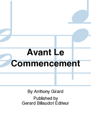 Book cover for Avant Le Commencement