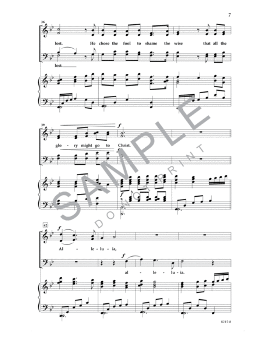 The Perfect Wisdom of Our God 4-Part scores gallery preview page 6