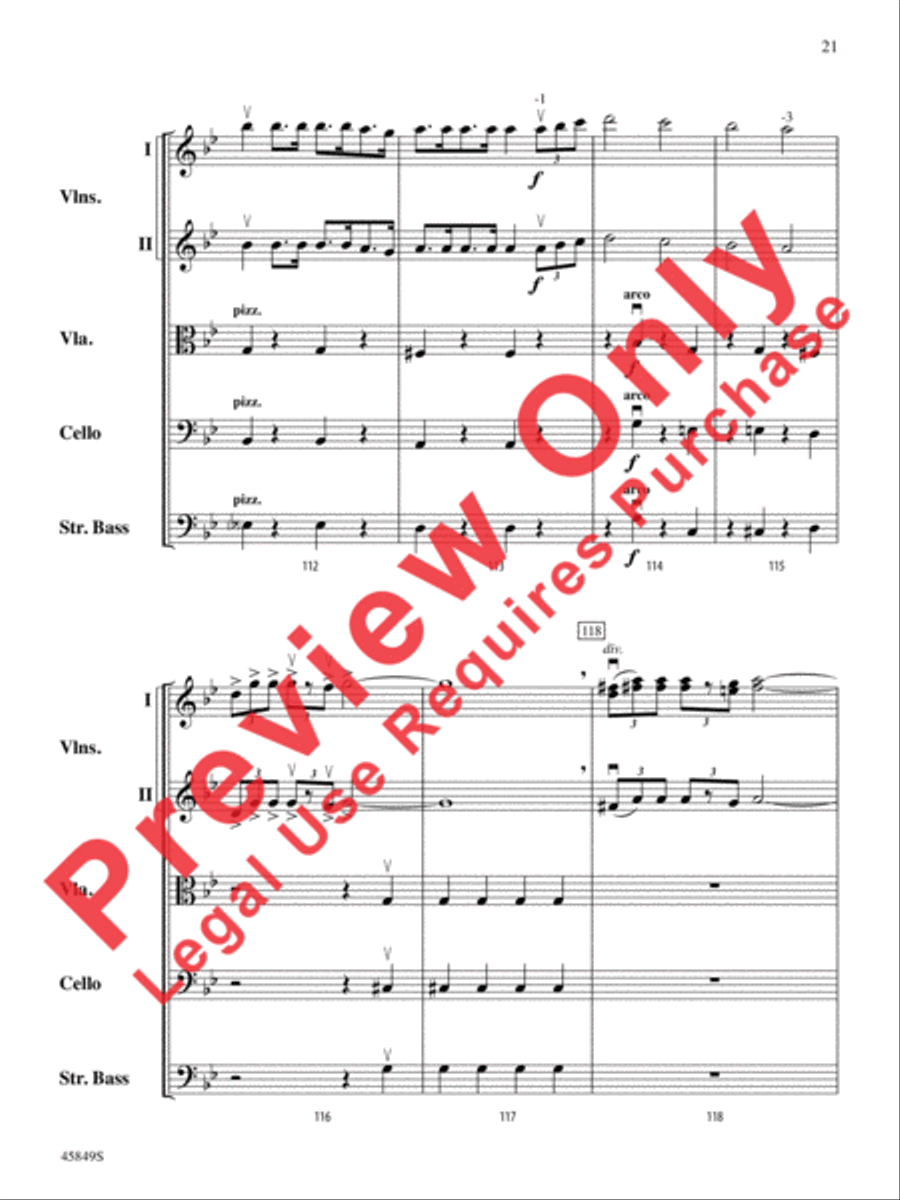 American Salute String Orchestra scores gallery preview page 21