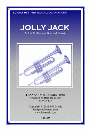 Jolly Jack March - Trumpet Duet and Piano Score and Parts PDF