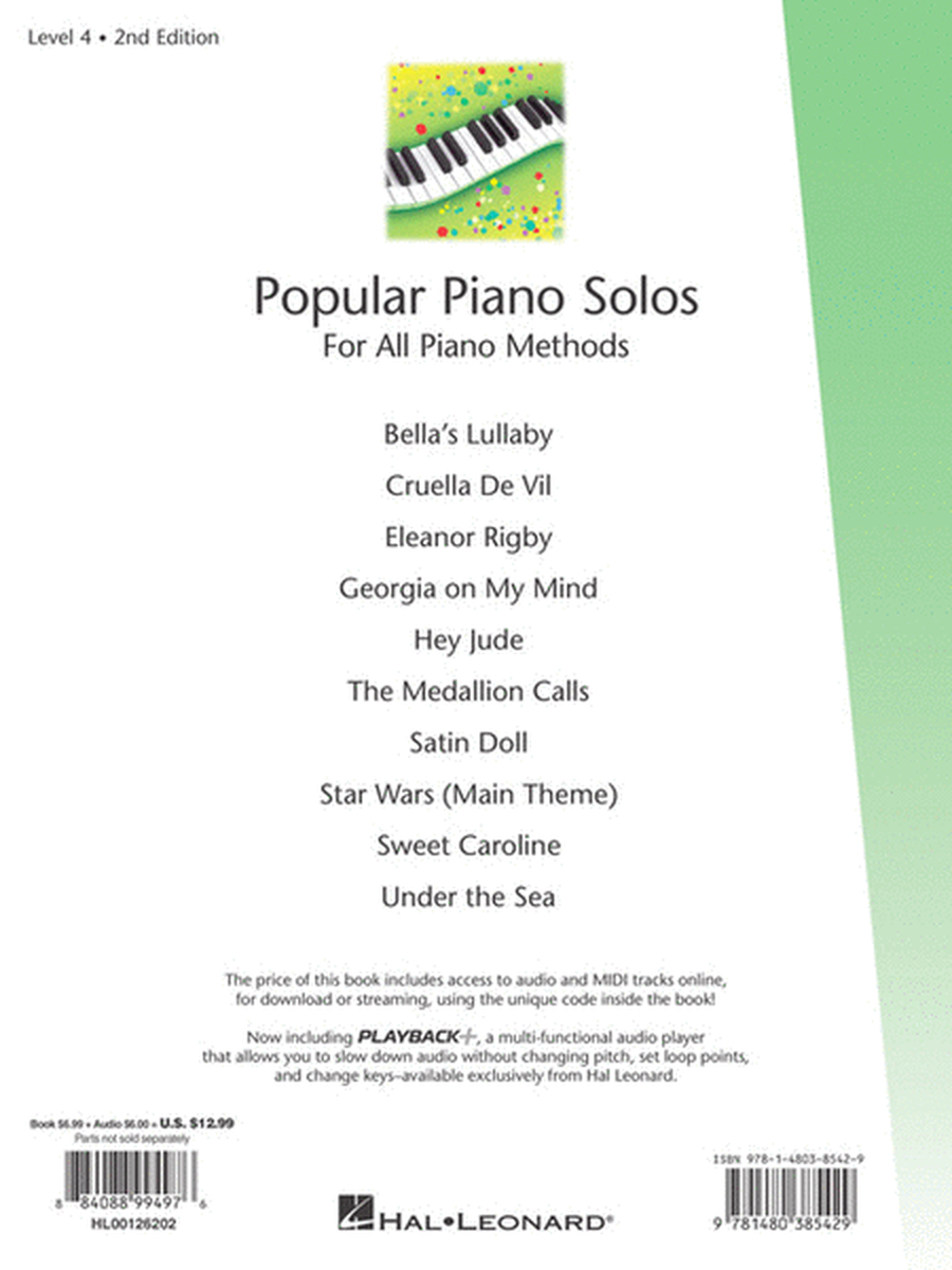 Popular Piano Solos 2nd Edition - Level 4 image number null