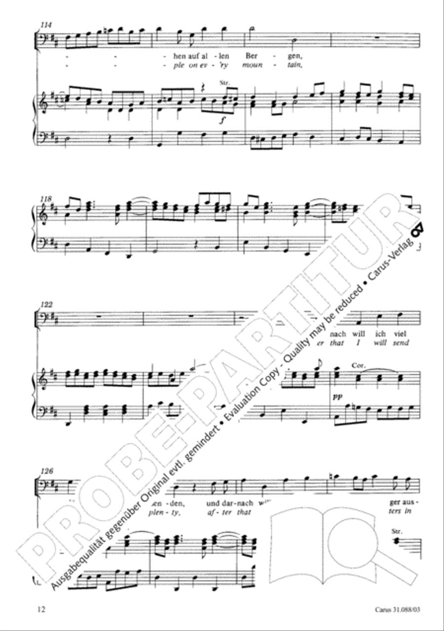 See now, as fishermen I will send you (Siehe, ich will viel Fischer aussenden) 4-Part scores gallery preview page 13