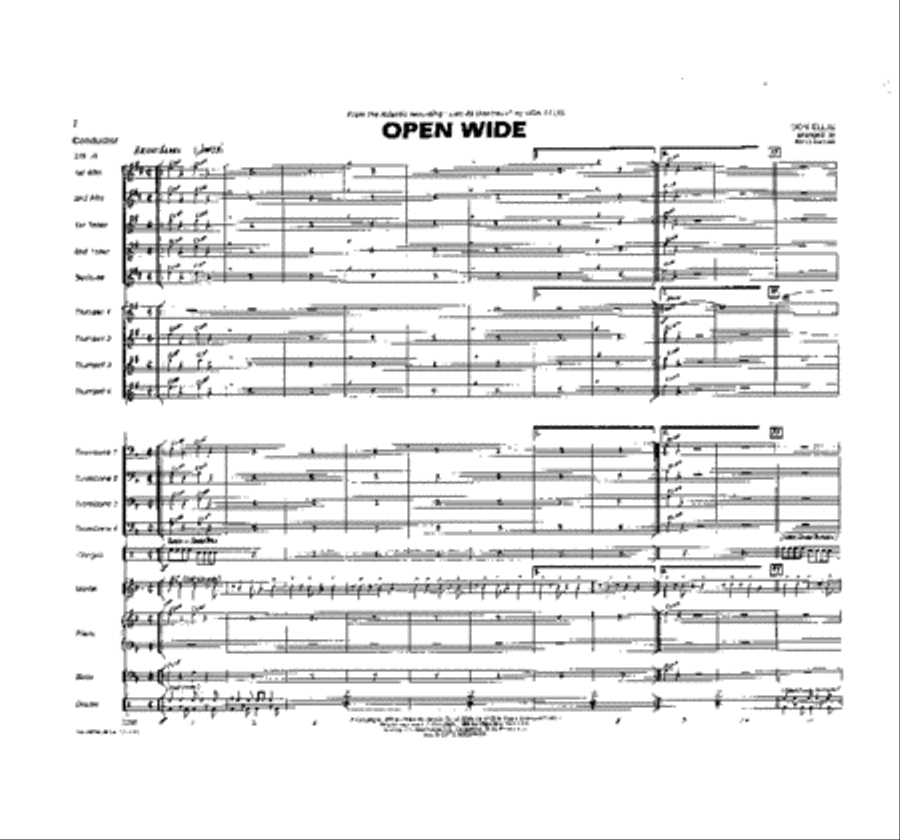 Open Wide Jazz Ensemble scores gallery preview page 2