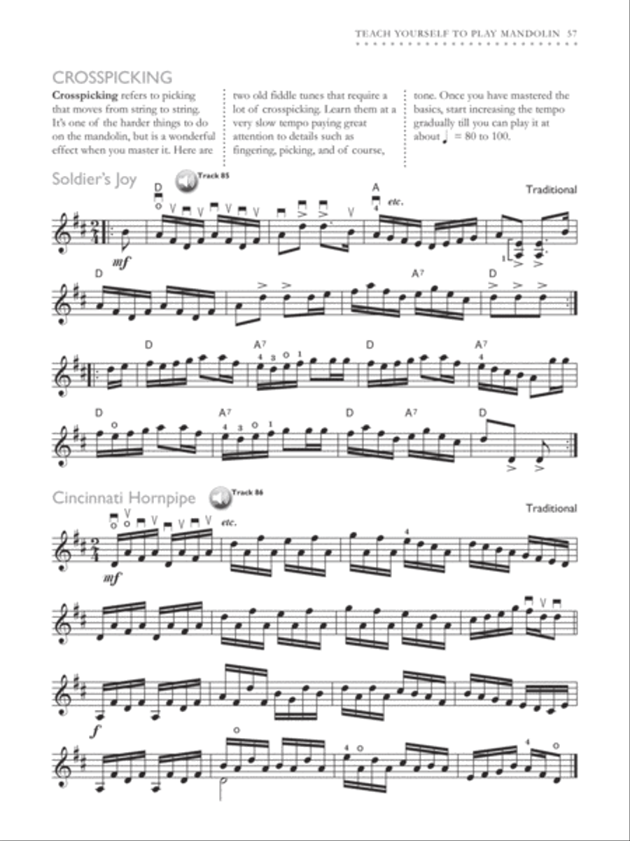 Alfred's Teach Yourself to Play Mandolin Mandolin scores gallery preview page 7