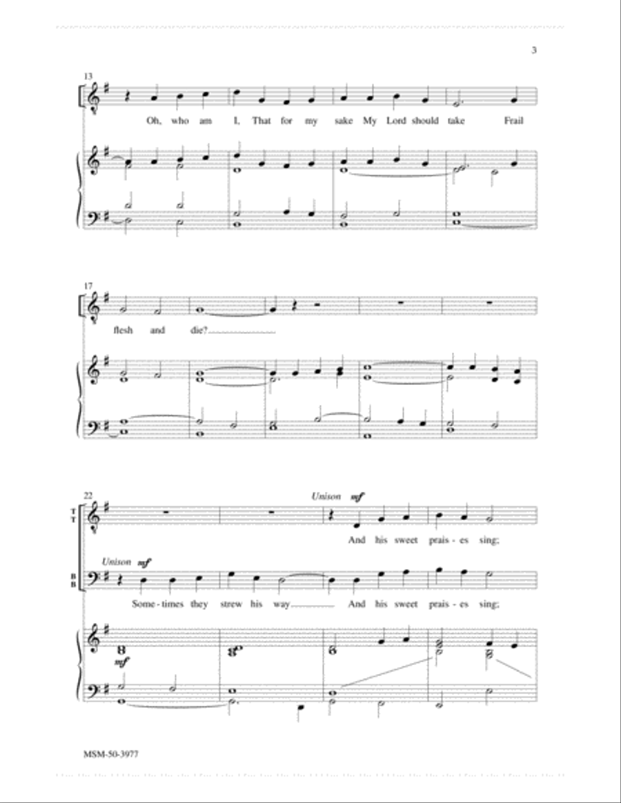 My Song Is Love Unknown TTBB scores gallery preview page 3