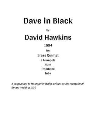 Dave in Black (Brass Quintet)