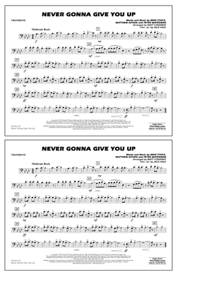 Book cover for Never Gonna Give You Up - Trombone