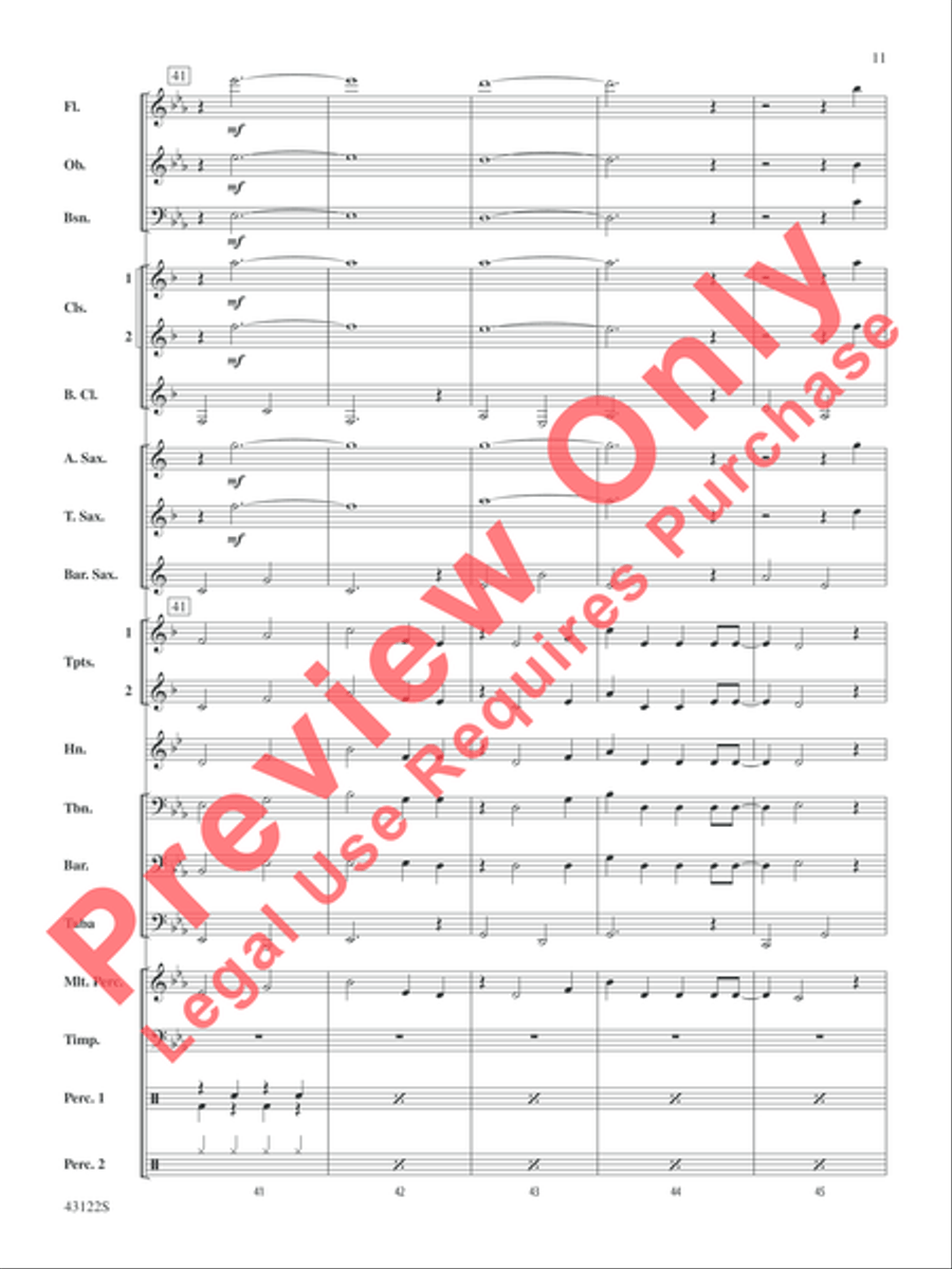 Clouds Concert Band scores gallery preview page 11
