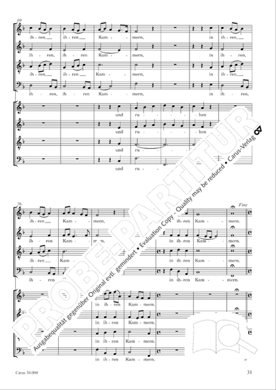 J.L. Bach: The complete motets Choir scores gallery preview page 38