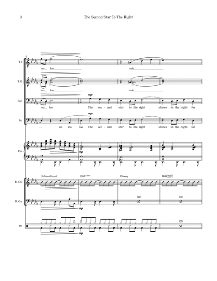 The Second Star To The Right Small Ensemble scores gallery preview page 3