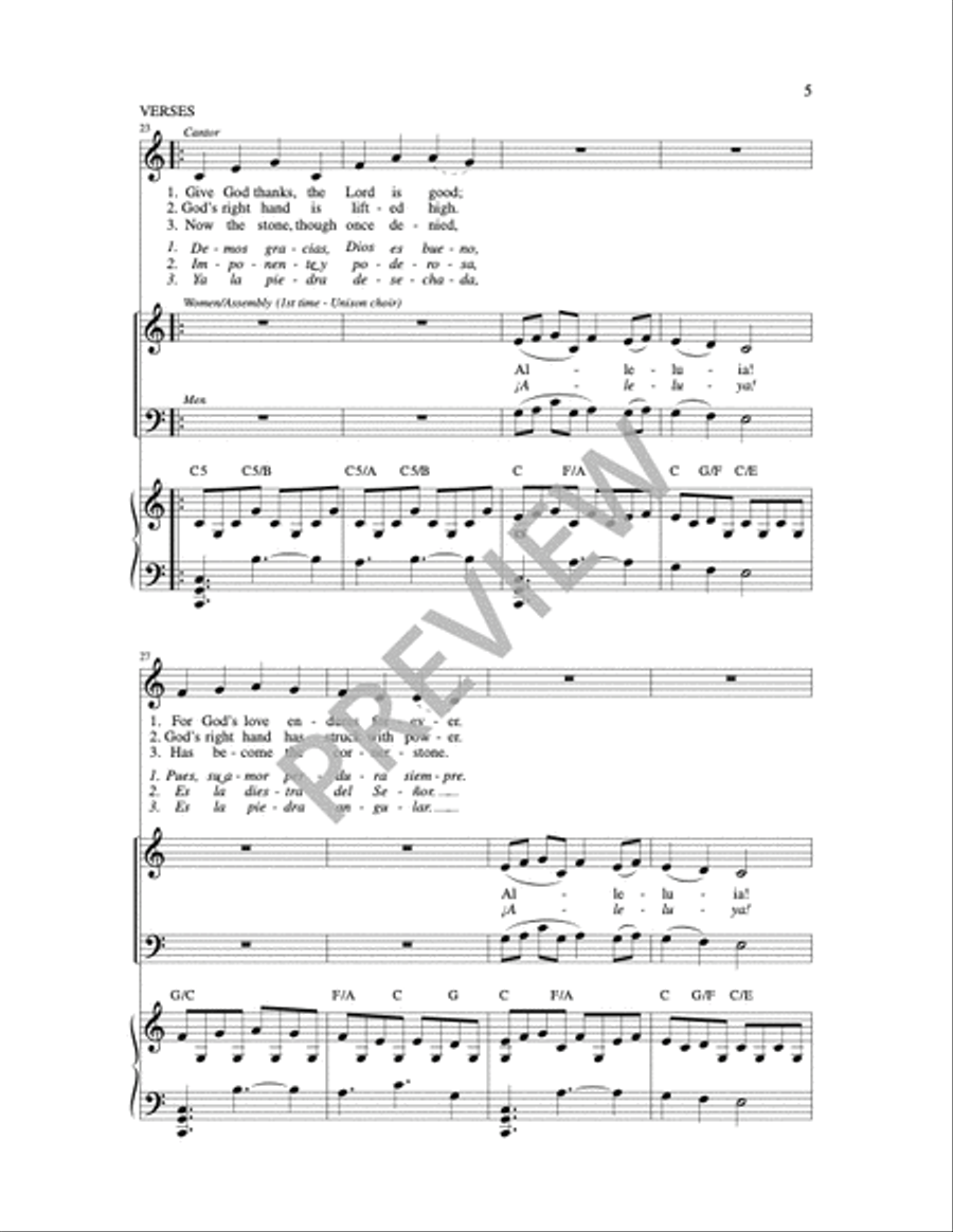 Easter Alleluia 2-Part scores gallery preview page 11