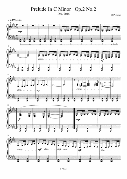Prelude In C Minor (Op.2 No.2) image number null