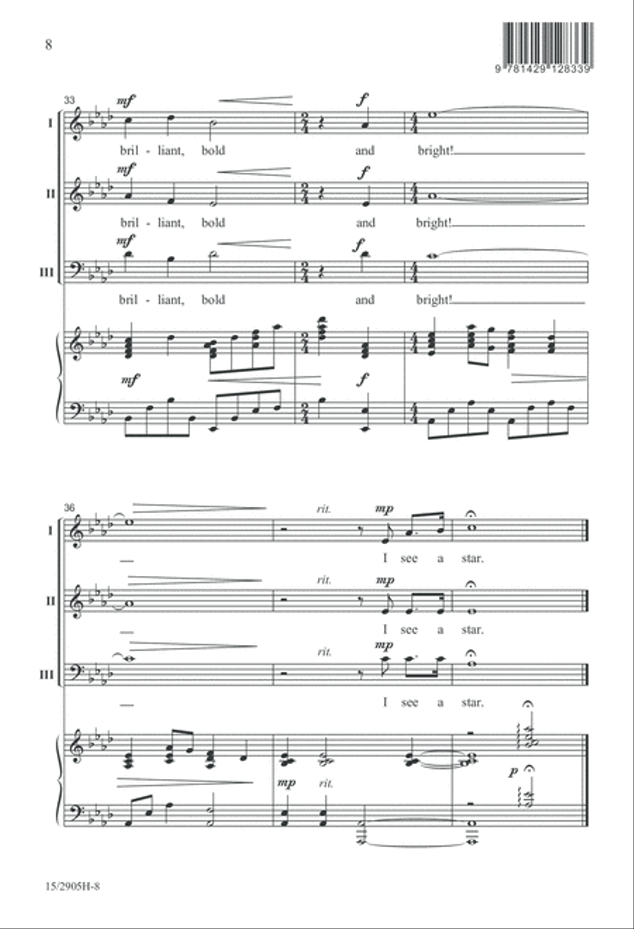 I See a Star 3-Part scores gallery preview page 8
