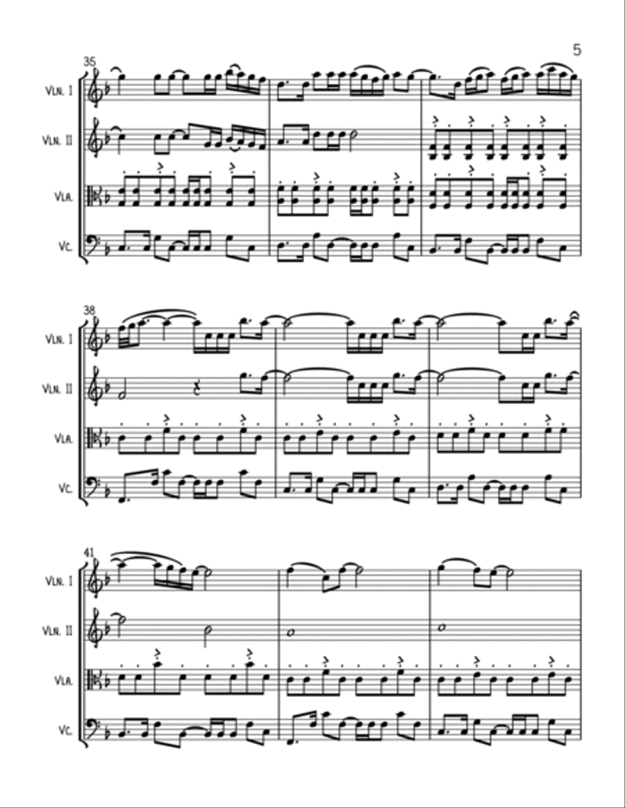 Flashlight Flashlight String Quartet scores gallery preview page 5