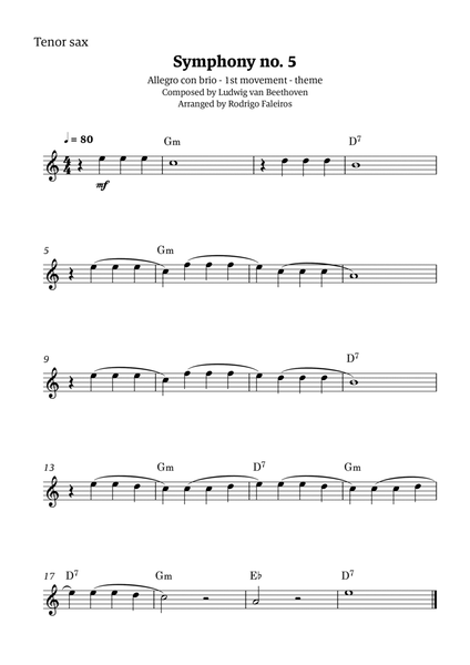 Symphony no. 5 - 1st movement (theme) image number null