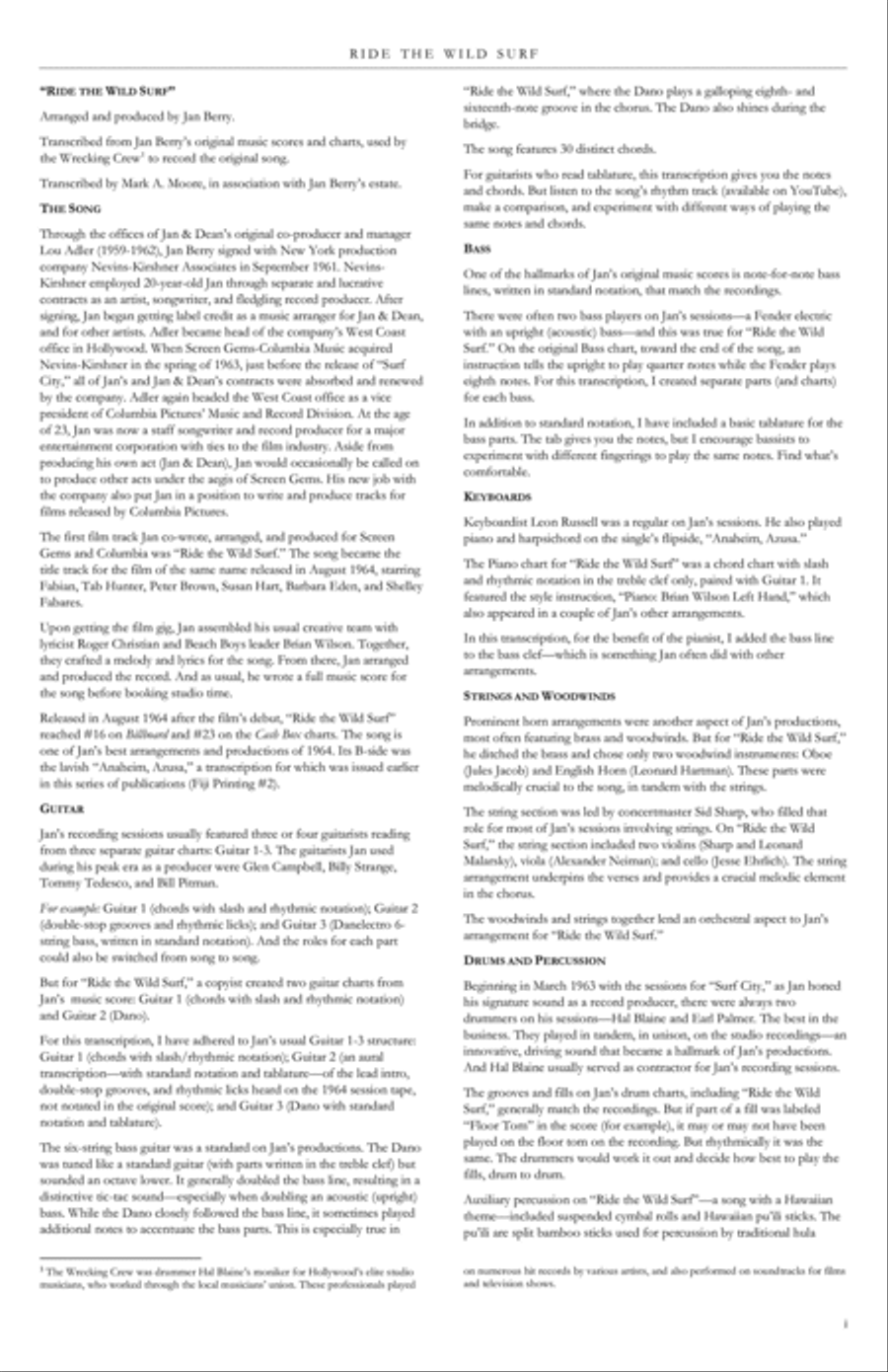 Ride The Wild Surf Full Orchestra scores gallery preview page 3