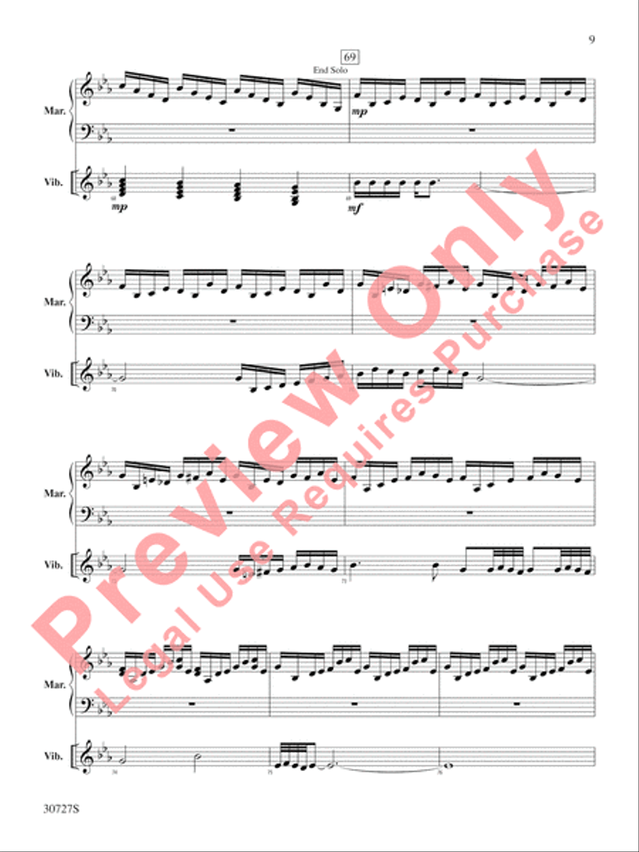 The Gershwin Mallet Collection Percussion scores gallery preview page 10
