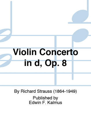 Book cover for Violin Concerto in d, Op. 8