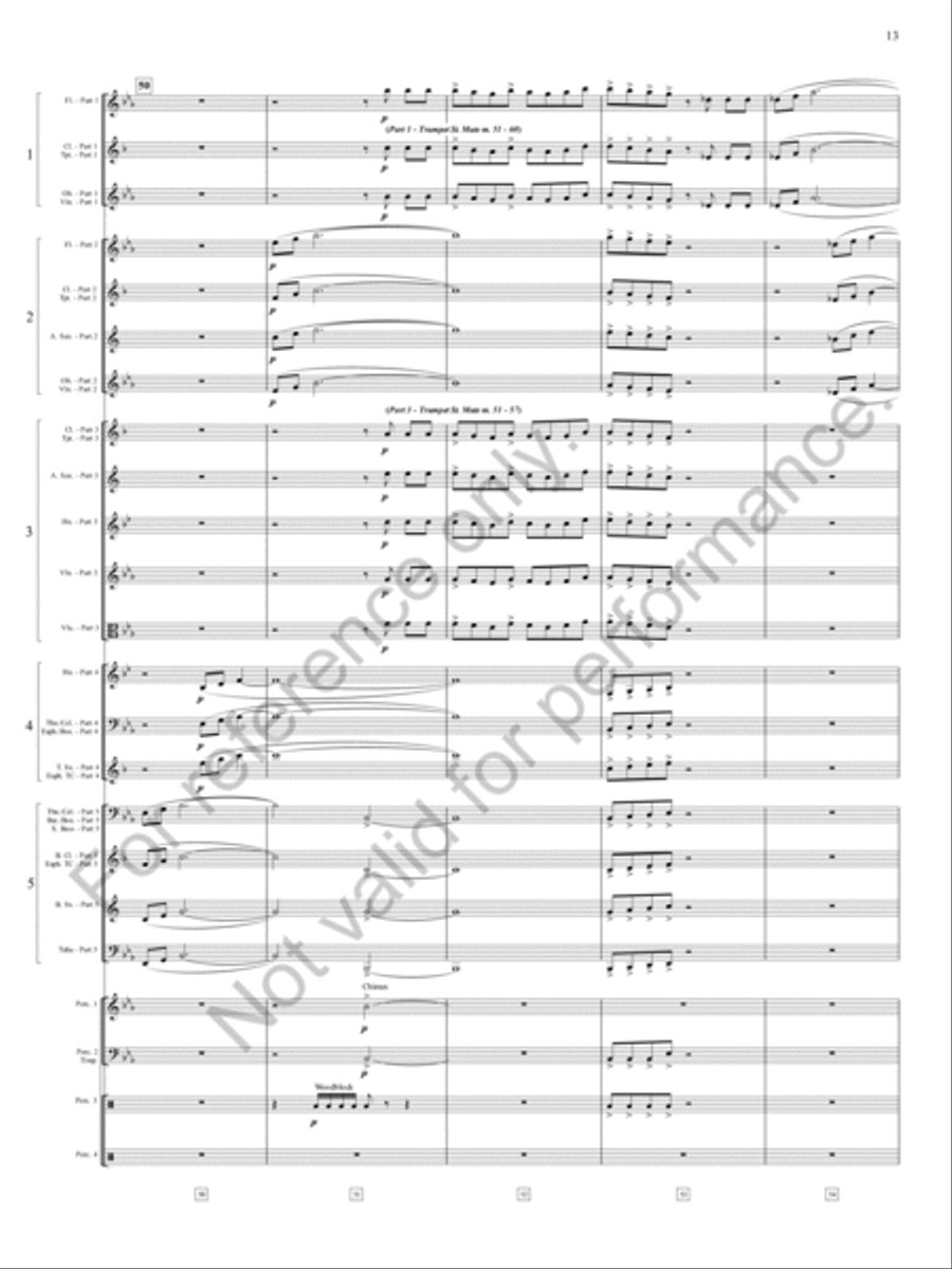 Danza Sonora Concert Band scores gallery preview page 14