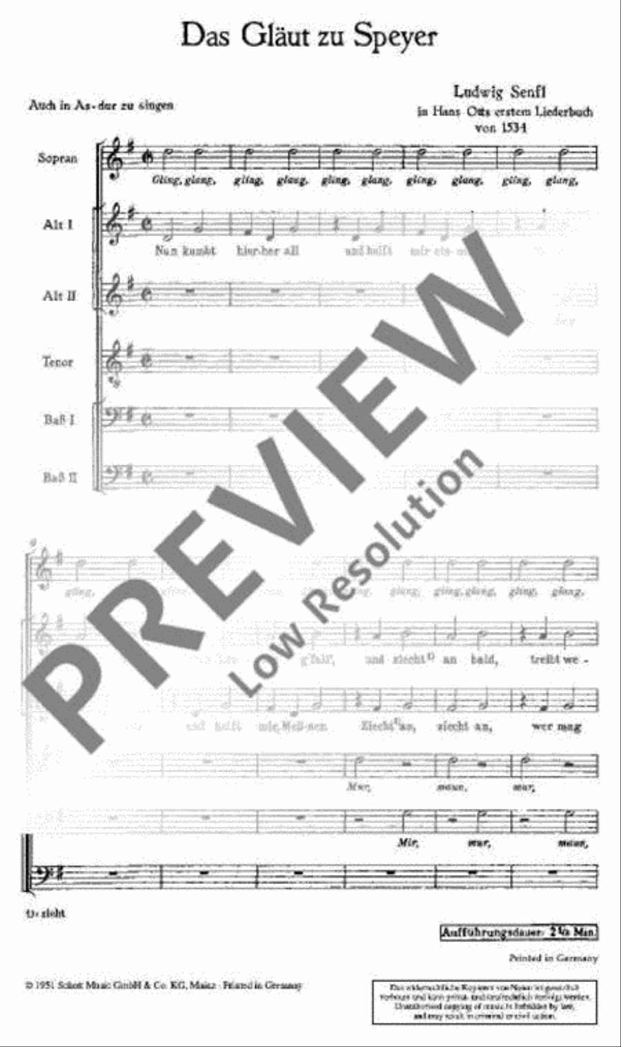 Das G'läut zu Speyer Das G'läut zu Speyer Mixed Choir scores gallery preview page 4