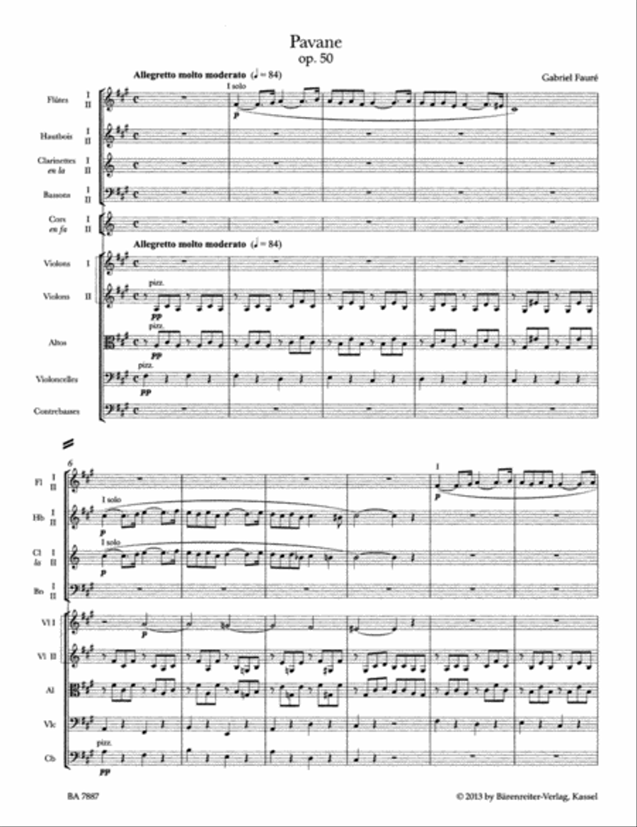 Pavane fur Orchester op. 50 Orchestra scores gallery preview page 2