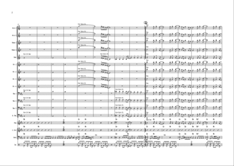 In The Midnight Hour Jazz Ensemble scores gallery preview page 2