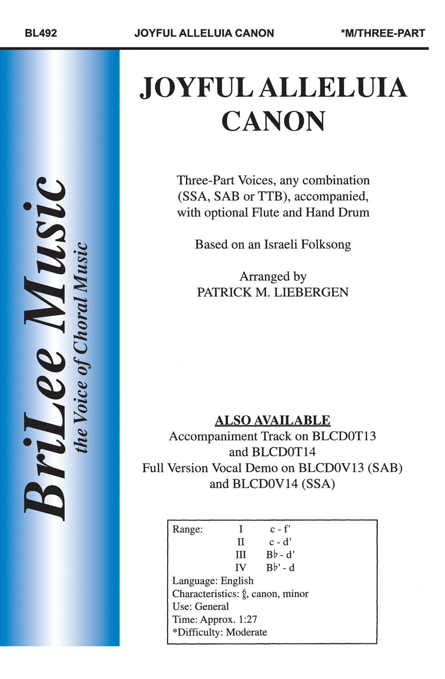 Joyful Alleluia Canon SSA scores gallery preview page 1