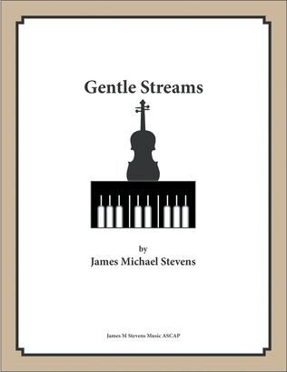 Book cover for Gentle Streams - Violin & Piano