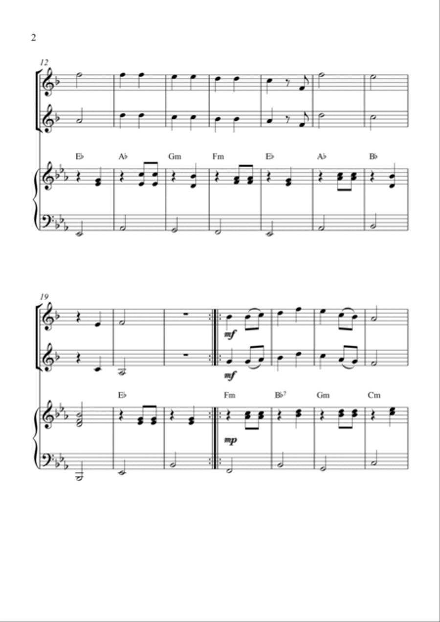 Devoted To You Trumpet Duet scores gallery preview page 2