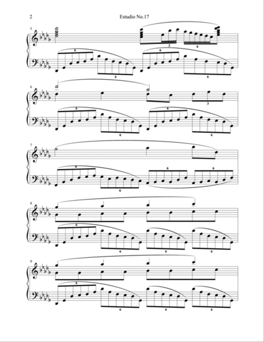 Etude No.17 Piano Method scores gallery preview page 2