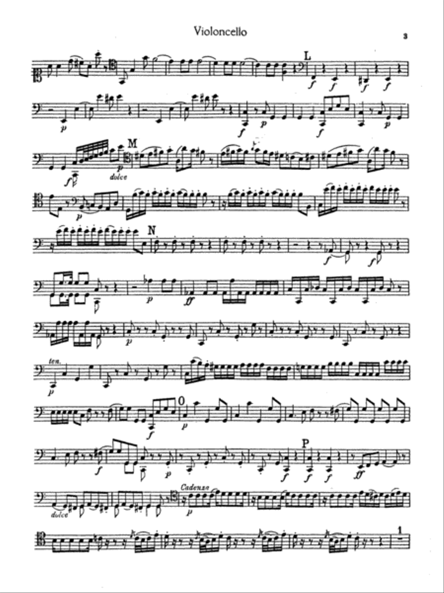 Boccherini: Second Quintet in C Major, for Two Violins, Viola, Cello and Guitar Viola scores gallery preview page 3