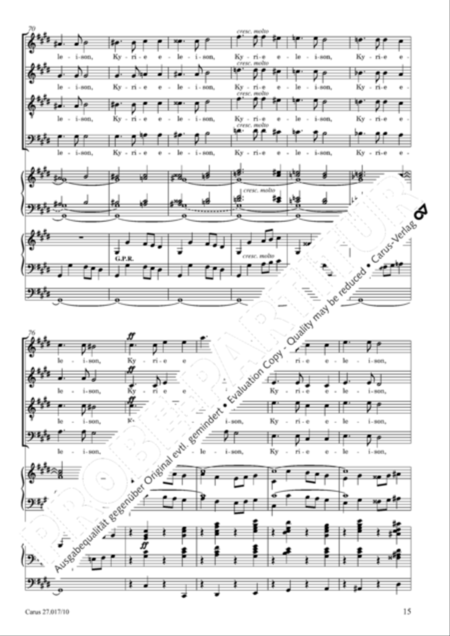 Messe solennelle en ut diese mineur 4-Part scores gallery preview page 16
