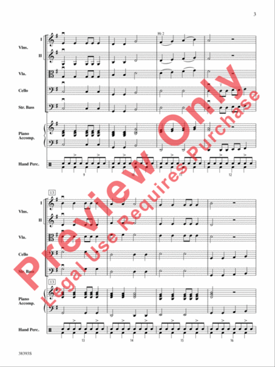 Rockin' Ol' St. Nick Rockin' Ol' St. Nick String Orchestra scores gallery preview page 4