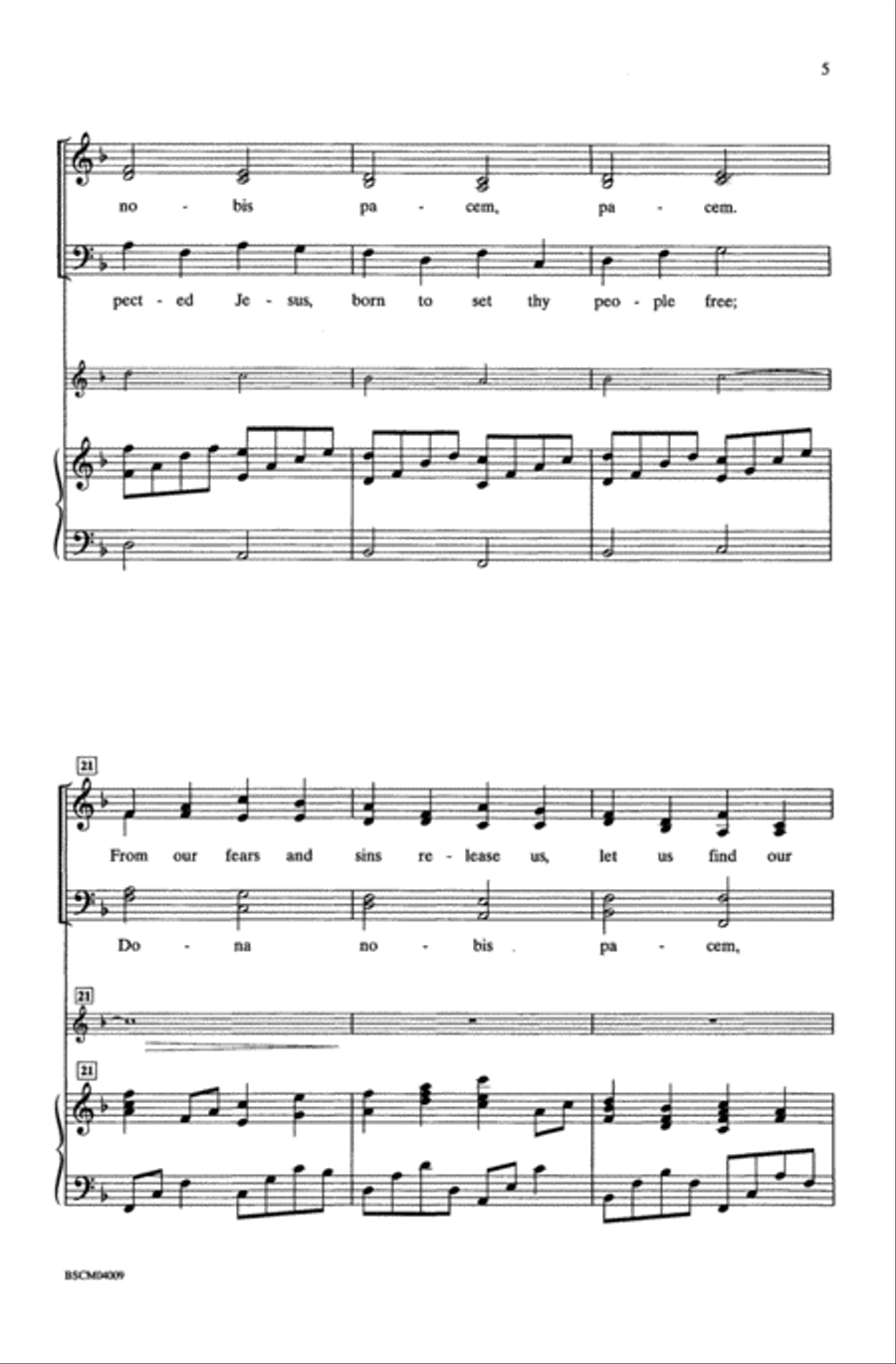 Advent Peace Canon Advent Peace Canon 4-Part scores gallery preview page 4