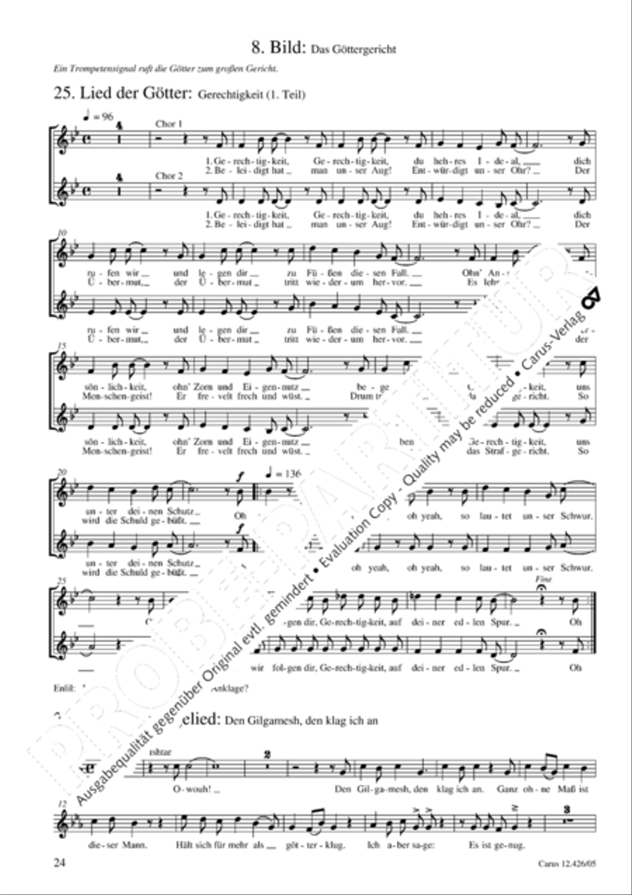 Gilgamesh - Konig von Uruk 3-Part scores gallery preview page 25