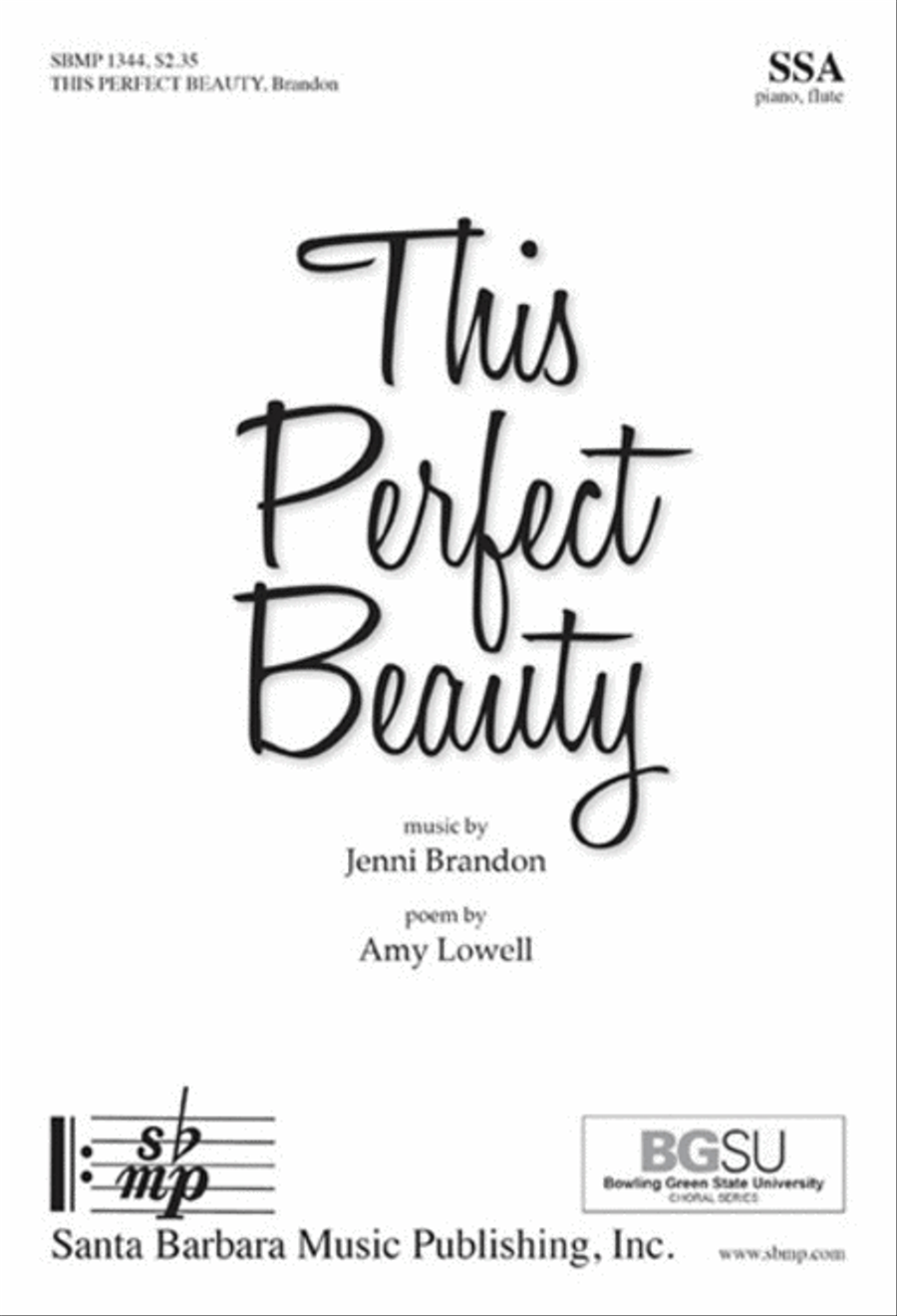 This Perfect Beauty - SSA Octavo SSA scores gallery preview page 1