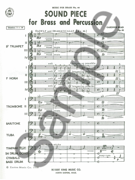Sound Piece (ensemble-brass 8 Or More)