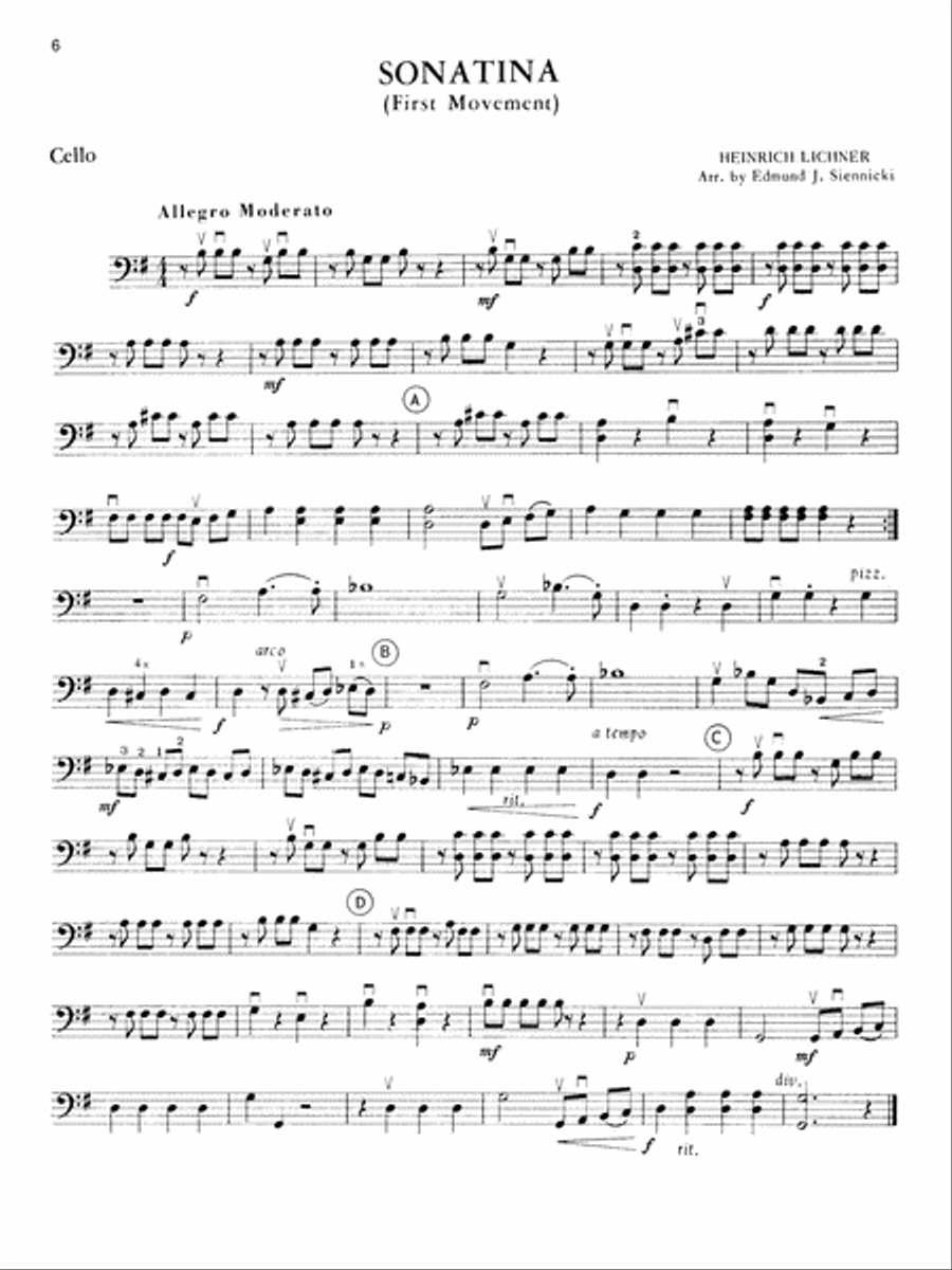 Highland/Etling String Quartet Series: Set 1: Cello String Quartet scores gallery preview page 6