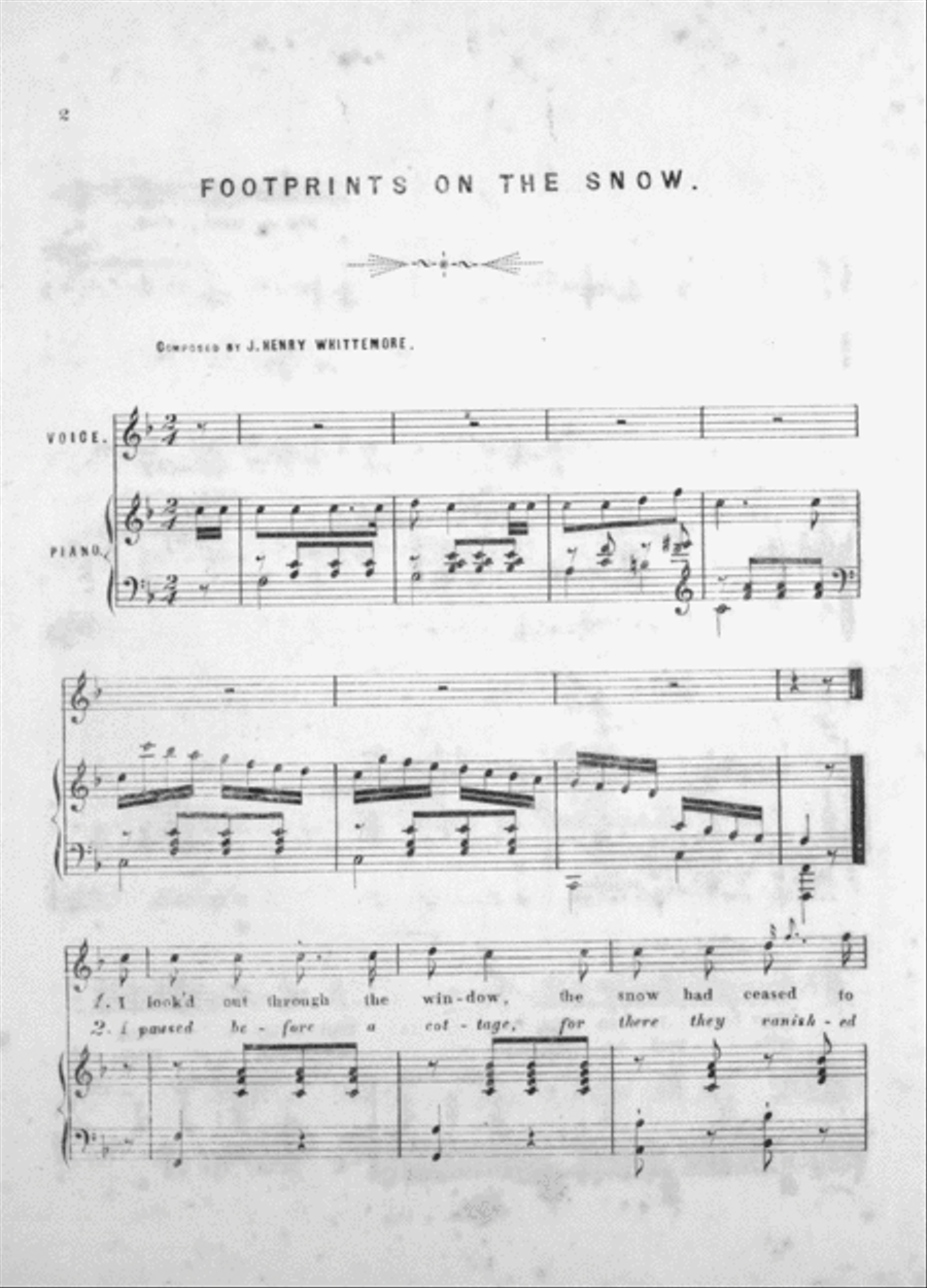 Footprints on the Snow Voice scores gallery preview page 2