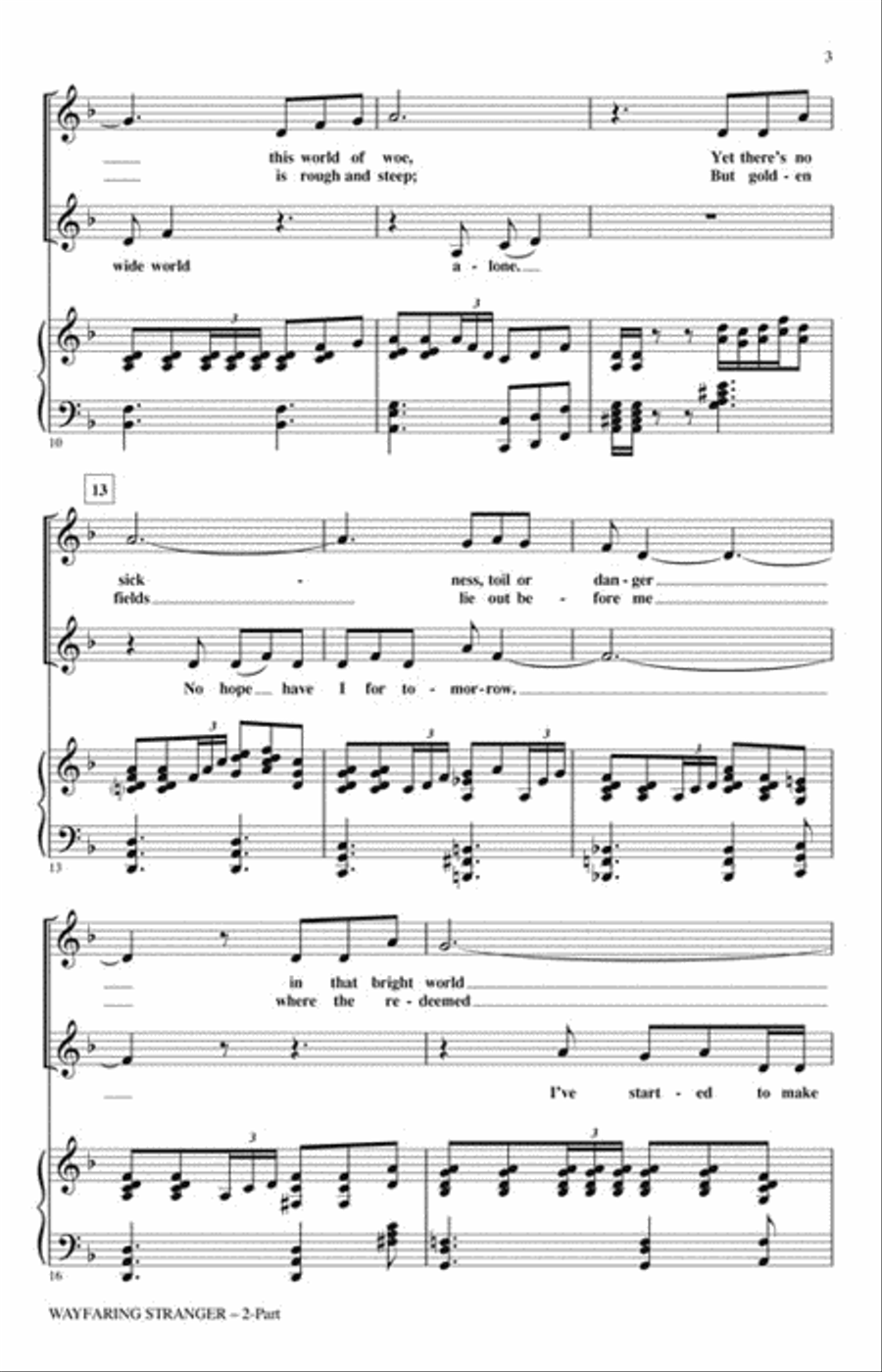 Wayfaring Stranger Wayfaring Stranger 2-Part scores gallery preview page 3