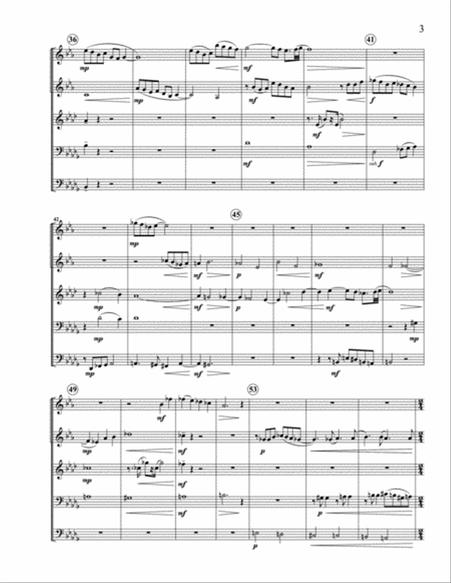 Royal Celebration for Brass Quintet Brass Quintet scores gallery preview page 4