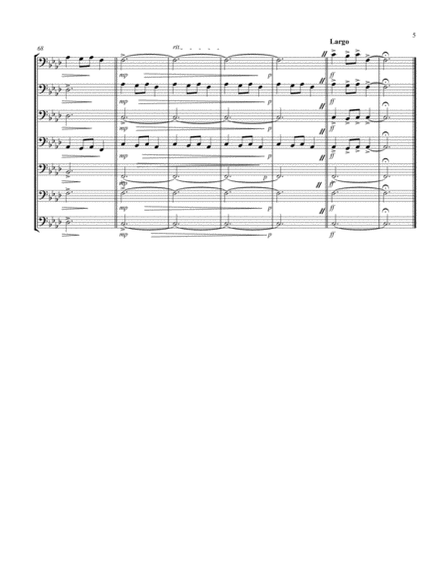 Carol of the Bells (F min) Bassoon Septet) image number null