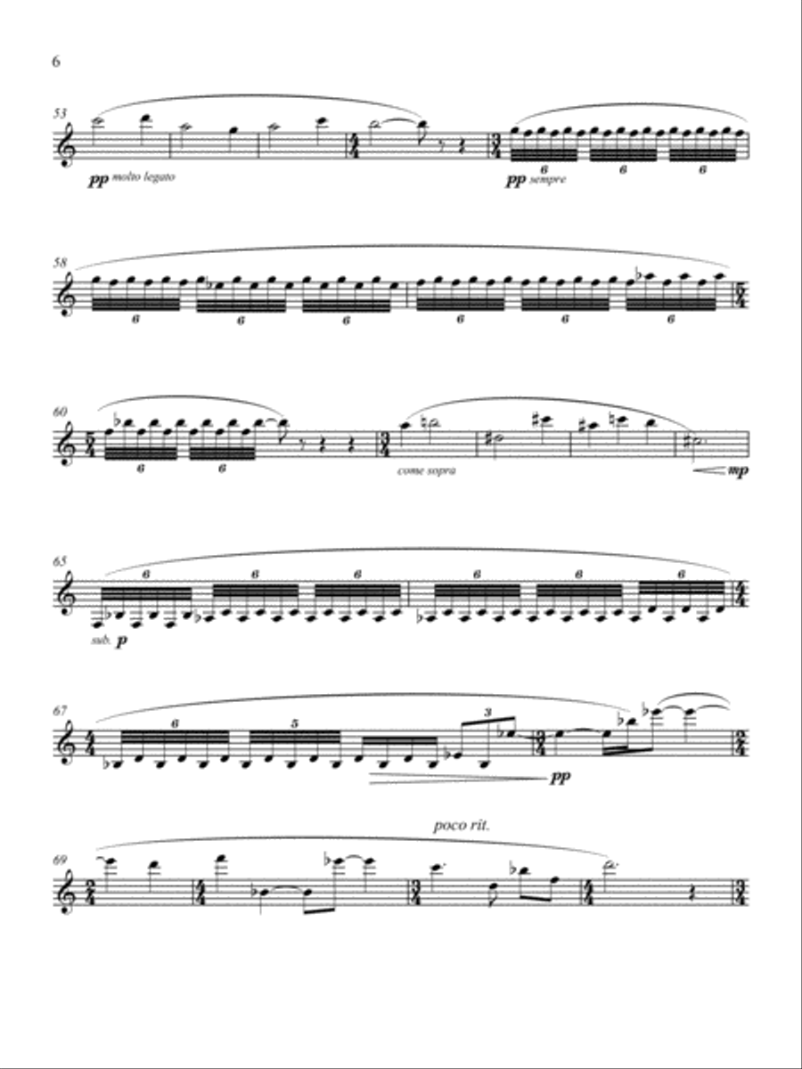 Sojourn 3 A Clarinet scores gallery preview page 4