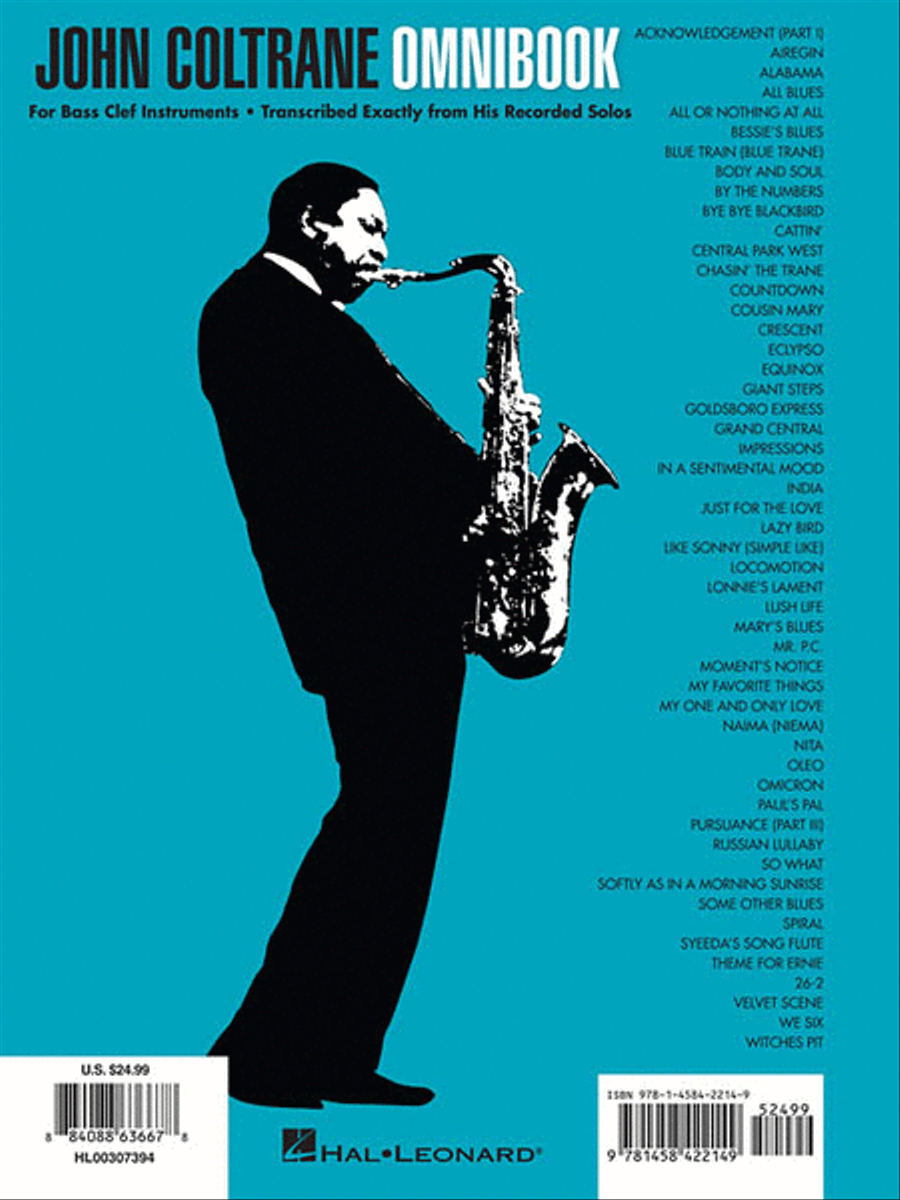 John Coltrane – Omnibook Bass Clef Instrument scores gallery preview page 3
