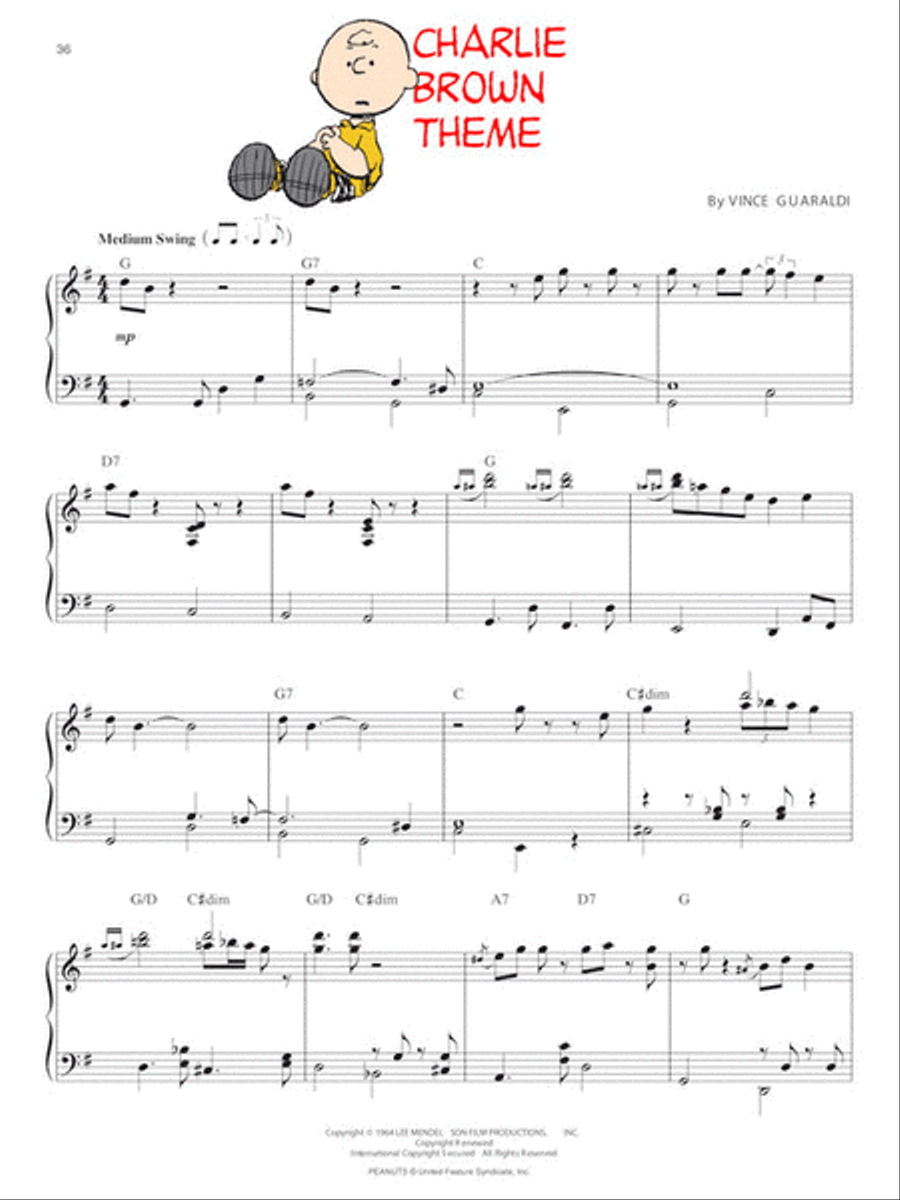 The Peanuts® Illustrated Songbook Piano Solo scores gallery preview page 4