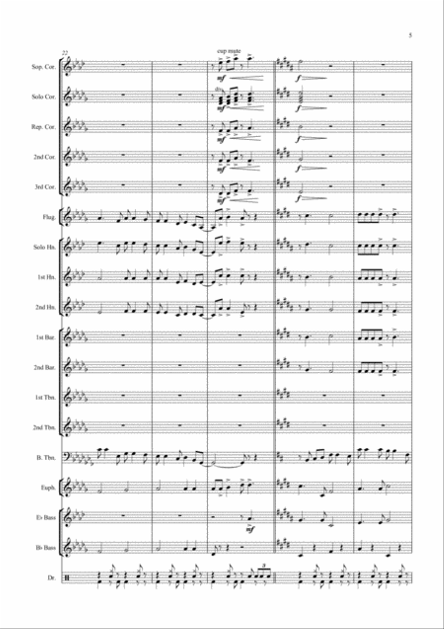 Body And Soul from THREE'S A CROWD Brass Ensemble scores gallery preview page 5