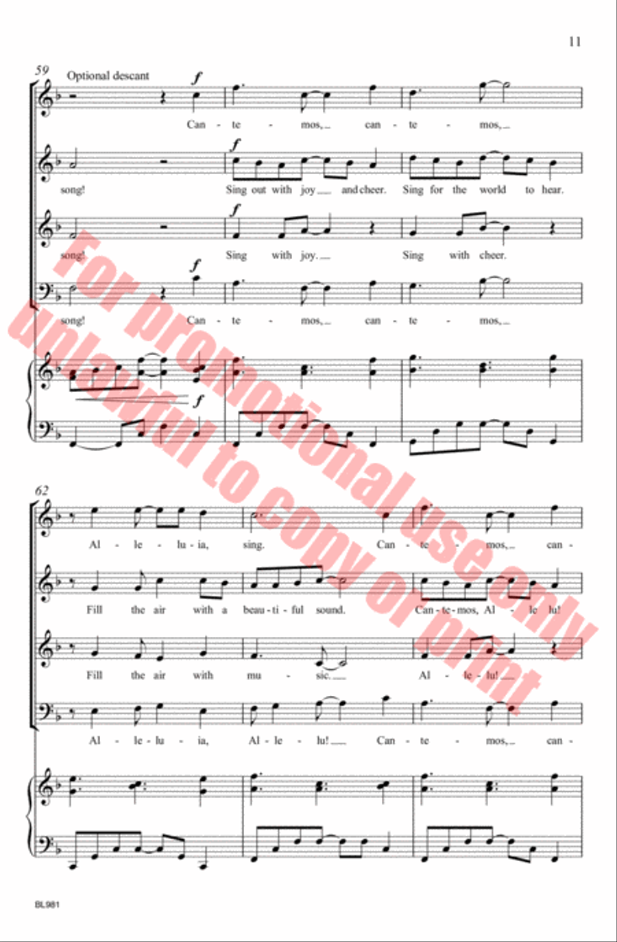 Cantemos! Cantemos! Choir scores gallery preview page 15