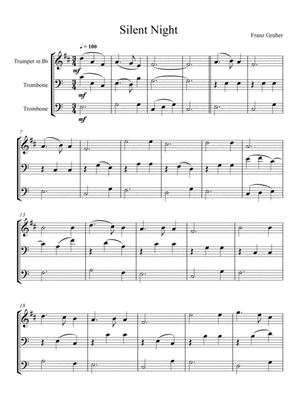 Franz Gruber - Silent Night (Trumpet, Trombone and Trombone Trio)
